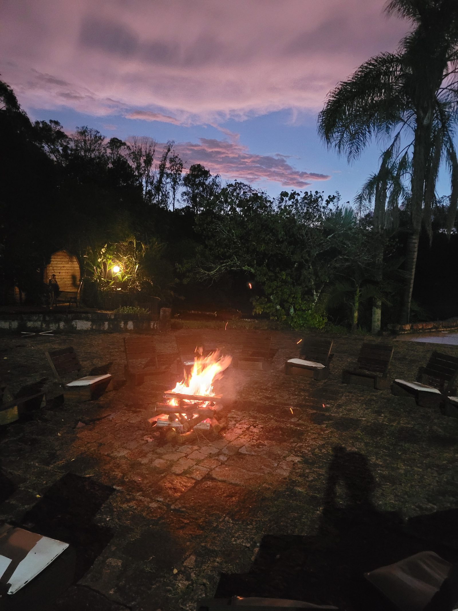 Hotel Passarim no inverno - lareira